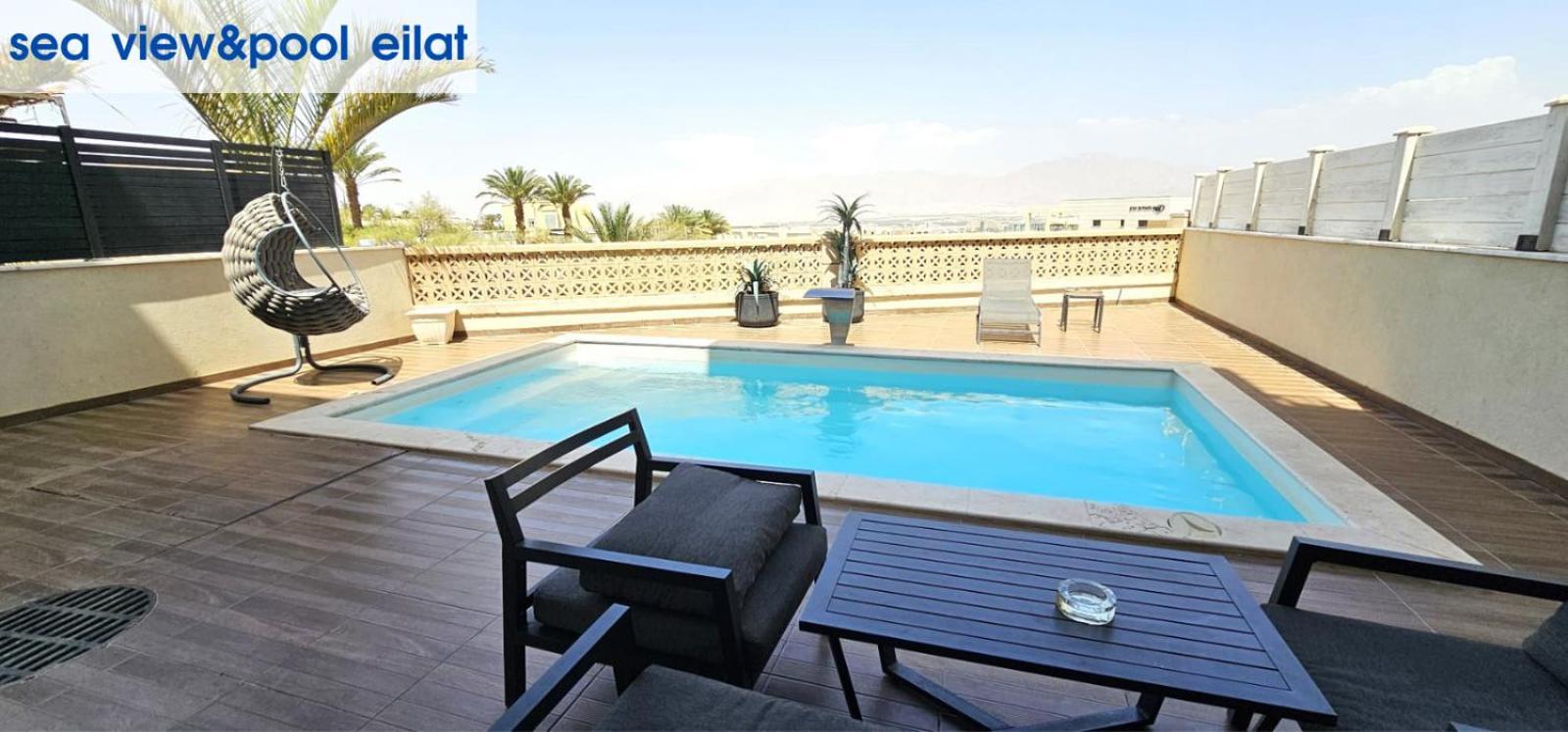 Sea View & Pool Eilat Apartment Ngoại thất bức ảnh