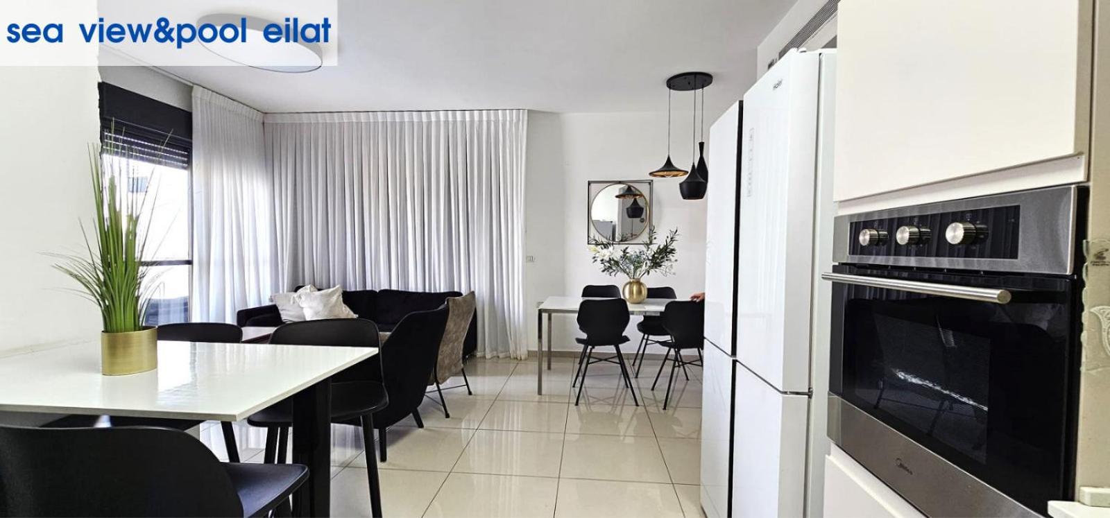 Sea View & Pool Eilat Apartment Ngoại thất bức ảnh